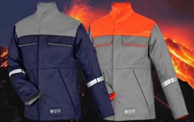 Jacke 340 g/m² für Aluminiumverarbeitende Industrie, Gießereien, Stahlwerke, metallverarbeitende Industrie (Foto © HB Protective Wear GmbH &amp; Co. KG)
